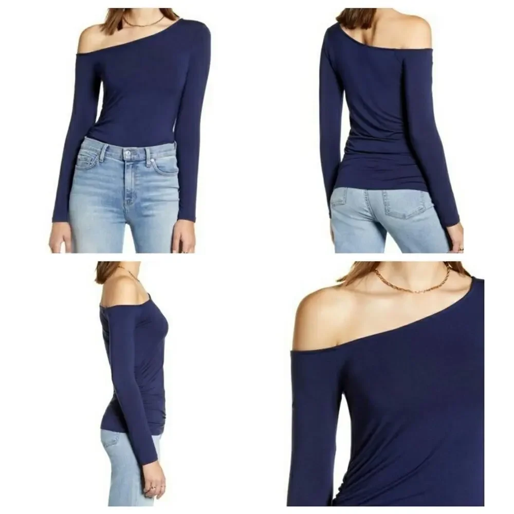 Halogen (Nordstrom) One-Shoulder Top - Size S - NWT - Picture 2 of 8